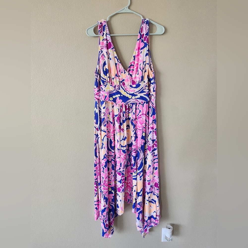 Lilly Pulitzer Sloane Midi Dress Catch and Release Size XL
